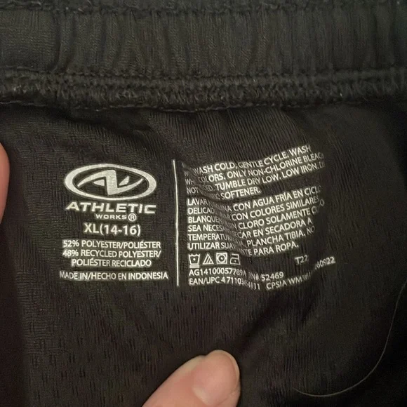 Athletic Works Black, Lavender and Mint Relaxed Fit Shorts - Picture 4 of 6